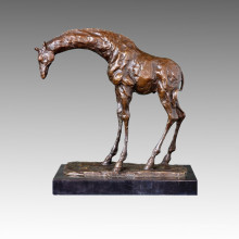Tier Statue Hirsch / Giraffe Bronze Skulptur, Milo Tpal-171